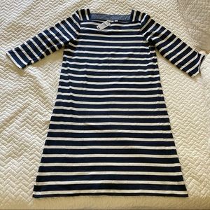 L.L. Bean classic navy/cream dress